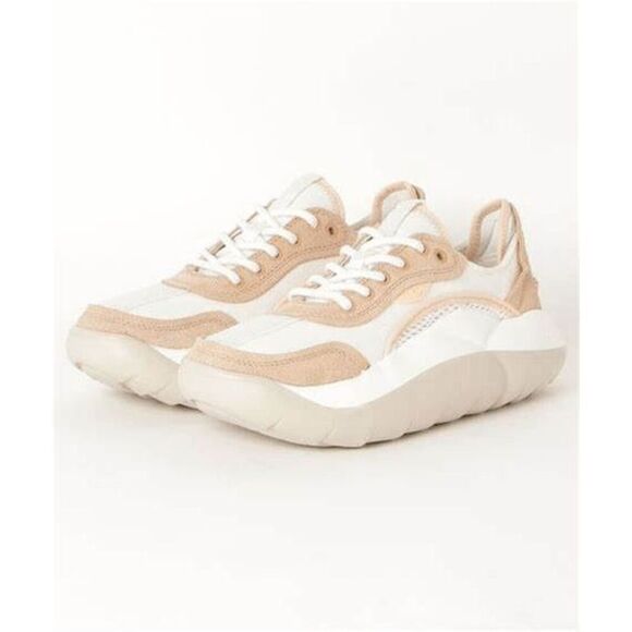 UGG La Cloud Low Sneakers | Chestnut & Lt Pink - Picture 1 of 9